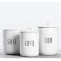 CELYCASY Sugar - Coffee - Flour - Tea - Canister Decal - Glass Jar Decal - Vinyl Decal - Cookie Jar