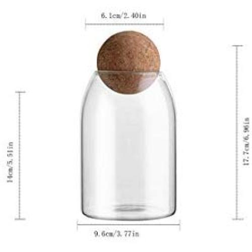 Multi Function Sealed Can Kitchen Glass Storage Tank Sealed Cans High Food Grains Storage Container Jar Tea Vessel Tool,M