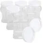 Bouteilles en plastique carrées Lawei 6 paquets avec couvercles – 30 oz (4 x 10 oz) contenants rectangulaires transparents avec poignées ergonomiques. Bouteilles en plastique carrées Lawei 6 paquets avec couvercles – 30 oz (4 x 10 oz) contenants rectangulaires transparents avec poignées ergonomiques.
