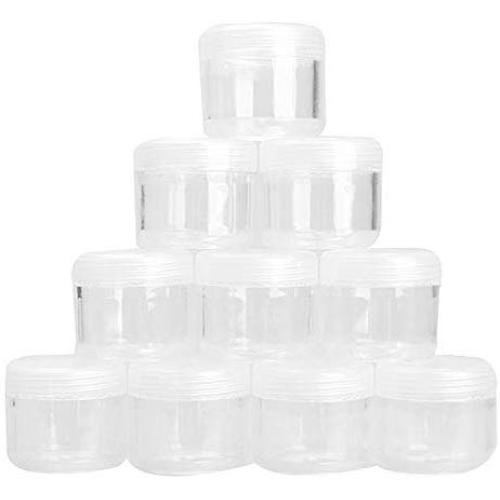 10Pcs/Pack Cosmetic Empty Jar Pot Eyeshadow Makeup Face Cream Container Mini Box 10/20G,20G Clear