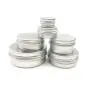 10 Stück Aluminium Metall Kosmetik Wiederbefüllbare Behälter Professionelle Kosmetik Behälter Cremetopf Flasche 5g/15g/30/50g/100g (Größe: 100g)