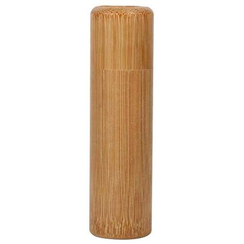 Bamboo Tea Jar,1Pcs Round Portable Storage Container Handmade Vintage Fragrant Leaves Box with Lid(3 x 13cm)