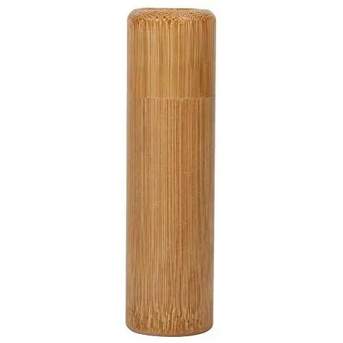 Bouteille à Thé Bambou, 1 Pièce, Récipient de Stockage Rond Portable, Boîte de Conservation Artisanale de Feuilles Parfumées Vintage (3 x 13cm)