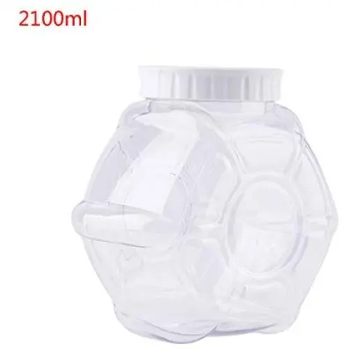 0.66gallons/2100ml Plastic Food Container Seal Pot For Tea Coffee Candy Cereals Snacks Cookie Canister Jars 0.66gallons/2100ml Plastic Food Container Seal Pot For Tea Coffee Candy Cereals Snacks Cookie Canister Jars