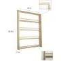 Étagère Murale en Bois d'Érable Solid OAK EMS - 4 Niveaux - Rangement des Épices pour Cuisine et Cellier - Finition Naturelle (26,5 H x 20 L x 2,75 P) Étagère Murale en Bois d'Érable Solid OAK EMS - 4 Niveaux - Rangement des Épices pour Cuisine et Cellier - Finition Naturelle (26,5 H x 20 L x 2,75 P)