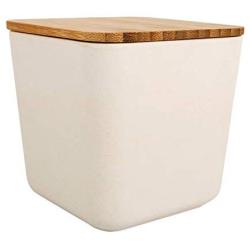 Rayher 46431000 Bamboo Storage, Square, 700ml, 11x11x11cm, Box 1pc, Natural