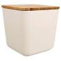 Rayher 46431000 Bamboo Storage, Square, 700ml, 11x11x11cm, Box 1pc, Natural