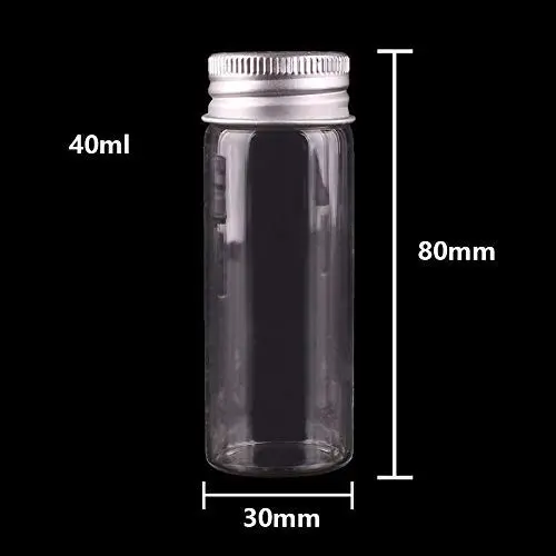 Bouteilles et bocaux de rangement | 10ml 15ml 20ml 25ml 30ml (1OZ) 40ml 50ml 60ml (2OZ) Bocaux en verre transparent avec couvercle à vis argenté | 24 pièces | HUDITOOLS Bouteilles et bocaux de rangement | 10ml 15ml 20ml 25ml 30ml (1OZ) 40ml 50ml 60ml (2OZ) Bocaux en verre transparent avec couvercle à vis argenté | 24 pièces | HUDITOOLS