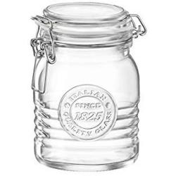 Bormioli Rocco Officina 1825 Glass Storage Jar with Airtight Clip Lid - 500ml