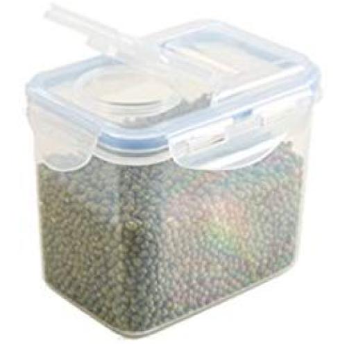 HUPLUE Kitchen Square Food Storage Containers Canister Pantry Organizer Jar Cereal Container Air Tight Canisters with Lids