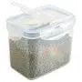 HUPLUE Kitchen Square Food Storage Containers Canister Pantry Organizer Jar Cereal Container Air Tight Canisters with Lids HUPLUE Kitchen Square Food Storage Containers Canister Pantry Organizer Jar Cereal Container Air Tight Canisters with Lids