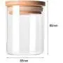Bouteille de Stockage en Verre de Borosilicate Transparent, 65 x 80 mm – Idéale pour les Aliments, les Bonbons, les Biscuits, Organiseur de Cuisine. Bouteille de Stockage en Verre de Borosilicate Transparent, 65 x 80 mm – Idéale pour les Aliments, les Bonbons, les Biscuits, Organiseur de Cuisine.