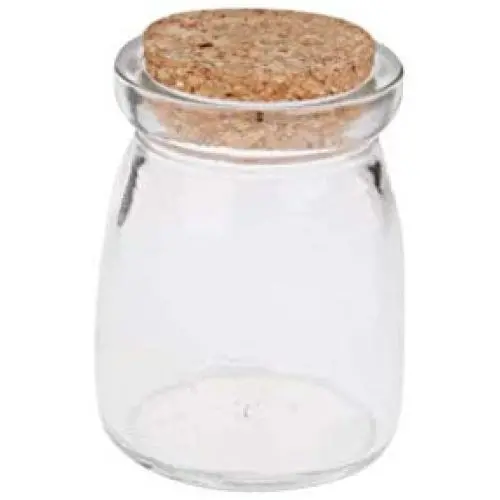 Kleine runde Glas-Favorialen Behälter für die Lagerung geeignet für Zuhause Küche Süßigkeiten Pudding-Aufbewahrung Hochzeit Party Dekoration