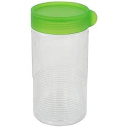 uxcell Plastic Cylinder Shape Sealing Jar Food Storage Box Container Green