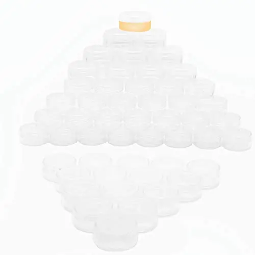 Tiny Sample Containers 3 Gram Sample Jars 50pcs Makeup Sample Containers with Lids Tiny Sample Containers 3 Gram Sample Jars 50pcs Makeup Sample Containers with Lids