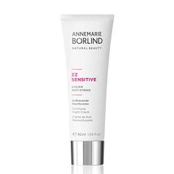 ANNEMARIE BÖRLIND – ZZ SENSITIVE Protective Night Cream – Natural Facial Moisturizer with Vitamin C + E and Golden Orchid Extract for Sensitive and Damaged Skin – Step 4 of 5-1.69 Oz.