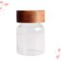 UPKOCH Round Glass Jar Sealed Food Canister Airtight Preservation Jar Food Storage Container for Loose Tea Coffee Bean Snack Spice Sugar Candy