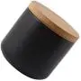 Bouteilles de Conservation en Céramique HMANE, 260 ml/8.8 fl. oz, avec Bouchon pour Café, Thé, Épices et Plus. Noir