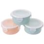 Milue Refrigerator Plastic Food Savers Keep Fresh Fruit Storage Box Mini Locking Bowl (Round)