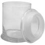 Clear Glass Herb Stash Jar with Lid 12 oz Blank