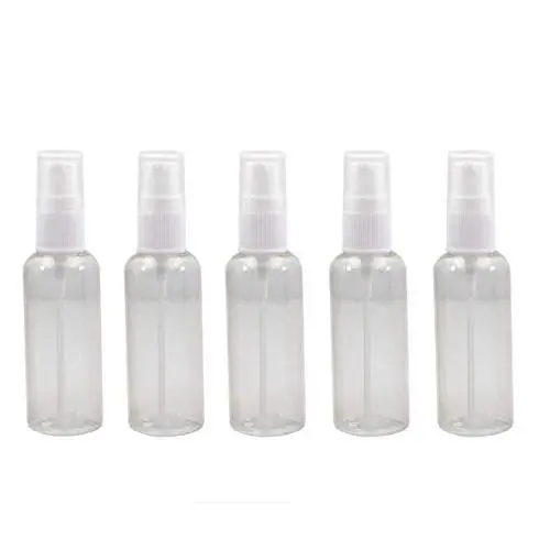 12 Stück 50 ml 1,7 oz Wiederbefüllbare PET/PP Kunststoff Lotion Pumpflaschen Behälter mit Klarem Pumpenkopf und Deckel, Dicht verschließbare Reisegröße für Essenzen, Öle, Gesichtsreiniger, Körpercreme (Transparent)