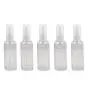 12 Stück 50 ml 1,7 oz Wiederbefüllbare PET/PP Kunststoff Lotion Pumpflaschen Behälter mit Klarem Pumpenkopf und Deckel, Dicht verschließbare Reisegröße für Essenzen, Öle, Gesichtsreiniger, Körpercreme (Transparent)