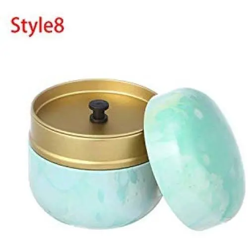 1 Stück Teelöffel-Schachtel Teedose Aufbewahrungsbehälter Tee-Caddies Matcha-Behälter Mini-Lebensmittel-Kaffee-Pulver-Organizer-Dosen Multifunktionelle Runde Metall