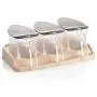 Mini Spice Jars Japanese Style Elegante Herzförmige Küche mit 3 Sets Plastikgewürzbehälter