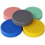 MJL Leak Proof Plastic Storage Lids With Silicone Liners For Mason Jars (5 Pack, Wide Mouth)