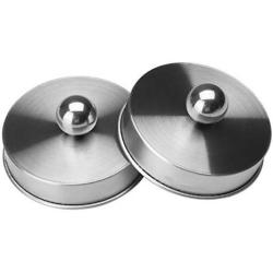 Freebily 2pcs Rustproof Stainless Steel Apothecary Storage Lids Covers for Diameter 70mm Regular Mouth Mason Jars Silver One Size