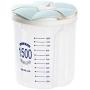 m?kvfa Airtight Food Storage Container,Transparent Plastic Storage Box Dry Dried Food Storage Box with Lids for Cereal Flour Rice Snacks Sugar (D)