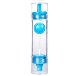 Rolin Roly Double-headed 2 in 1 Oil Bottle Oil Dispenser Bottles with Spray and Pourer Oil Drizzlers Oil Mister Pump Food-Grade Bottle for Kitchen (Blue)