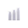 6PCS Empty Upscale White Plastic Airless Vacuum Cream Lotion Pump Bottle Container Jar Pot Travel Portable Bayonet Toner Bottle Vial (15ml/ 0.5oz)