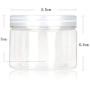 5Pcs PET Plastic Empty Storage Containers Cases with Lids Caps Cream Lotion Box Ointments Bottle Food Bottle Makeup Pot Jar