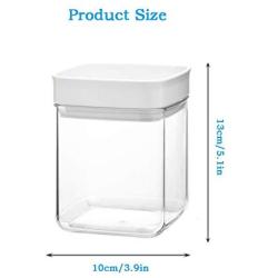 Cereal Storage Containers Dispenser Cookie Jar Plastic with Lids Airtight Bpa Free Large, Food Storage Containers for Kitchen Pantry Organization Canister Candy Bulk, 500mL/800mL/1.5L