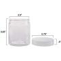 Stalwart 75-STO2002 Clear 8 Ounce Plastic Jar Containers, 8 oz