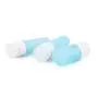 3Pcs Round Silicon Leakproof Travel bottles Empty Refillable Squeeze Containers Tubes Perfect for Carry-on Luggage Liquid Toiletries and Cream Blue (60ml/2oz) 3Pcs Round Silicon Leakproof Travel bottles Empty Refillable Squeeze Containers Tubes Perfect for Carry-on Luggage Liquid Toiletries and Cream Blue (60ml/2oz)