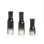 1 Stück 120 ml/4 oz Schwarzer Gradient Glass Pump Press Flasche Lotion-Dosierbehälter Reise-Kosmetik-Lagerbehälter Jar Pot mit Schwarzer Pumpe für Emulsion Serum