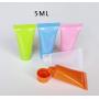 24PCS 5ML/0.17OZ Refillable Empty Plastic Soft Tube Conditioner Shampoo Facial Clean Vials Jars Pot Container for Cosmetic Makeup Lotion Hand Cream Travel Sample Trial Packing(Random Color)