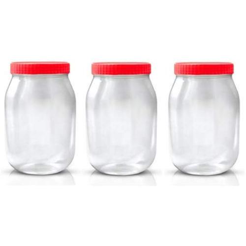 Sunpet Large Red Top Plastic Food Storage Canister 3000ml