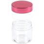 Beauticom 30 Pieces 30G/30ML(1 Oz) Round Clear Jars with Metallic ROSE GOLD Flat Top Lids for Herbs, Spices, Loose Leaf Teas, Coffee & Other Foods- BPA Free