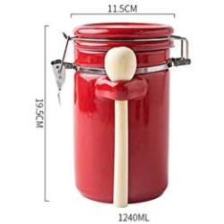 Creative Ceramic Large Sealed Cans With Lid Storage Tank Tea Cans Food Storage Bottle Grain Box Jars Canister Kitchen Stuff,X) L
