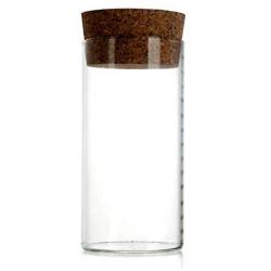 Tea storage containers,Tea storage jar Candy cans Tea Glass tea jar Cork seal Straight tube tea pot Storage tank-E