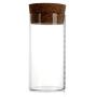 Tea storage containers,Tea storage jar Candy cans Tea Glass tea jar Cork seal Straight tube tea pot Storage tank-E