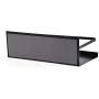 Fridge Spice Rack Organizer Single Tier Magnetic Refrigerator Spice Storage Magnet Shelf, Black