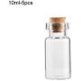 Glass Jars Bottles With Cork Stoppers 5pcs/pack Mini Glass Cork Bottles Empty Sample Jars Wishing Bottle Wedding Home Decoration Pendants Cork Stopper Storage Vial