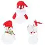 Boîte Cadeau Noël 3pcs, Père Noël, Renne, Bonhomme de Neige, pour les Gourmandises, Décorations pour Fête de Noël