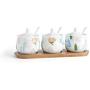 Mini Spice Jars Nordic household ceramic seasoning jar set kitchen supplies