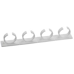 Martinimble Kitchen Storage Rack,3pcs Kitchen RV Spice Gripper Clip Strip 20 Jar Rack Storage Holder Wall Plastic Storage Rack