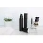 (2 Pièces) Flacons Noir Mat Pompage à Air Sans Piston 15ml, 30ml, 50ml – Récipient de Luxe Réutilisable pour Cosmétiques